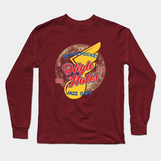 High Notes Jazz Long Sleeve T-Shirt by spicoli13